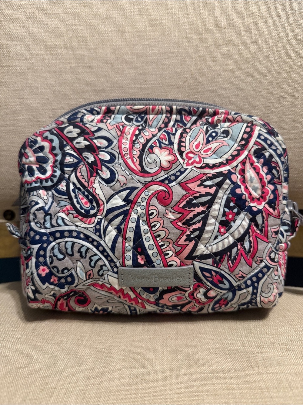 Vera Bradley Quilted Paisley Cosmetic Pouch
